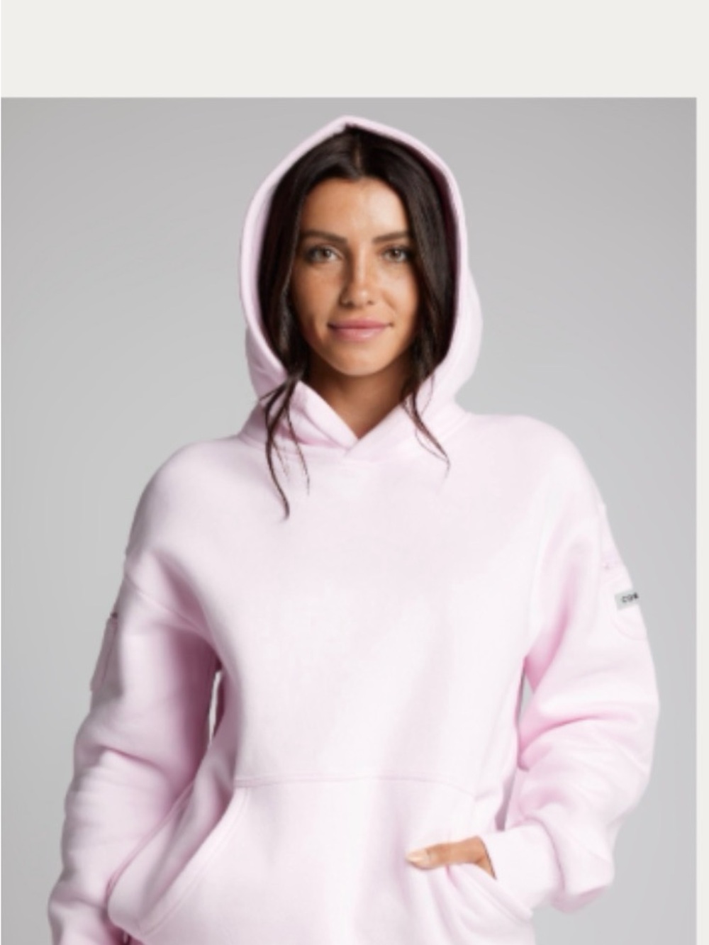 Comfrt Powder Pink Women's Pink Crewneck Sweatshirt with Front Pocket & more!